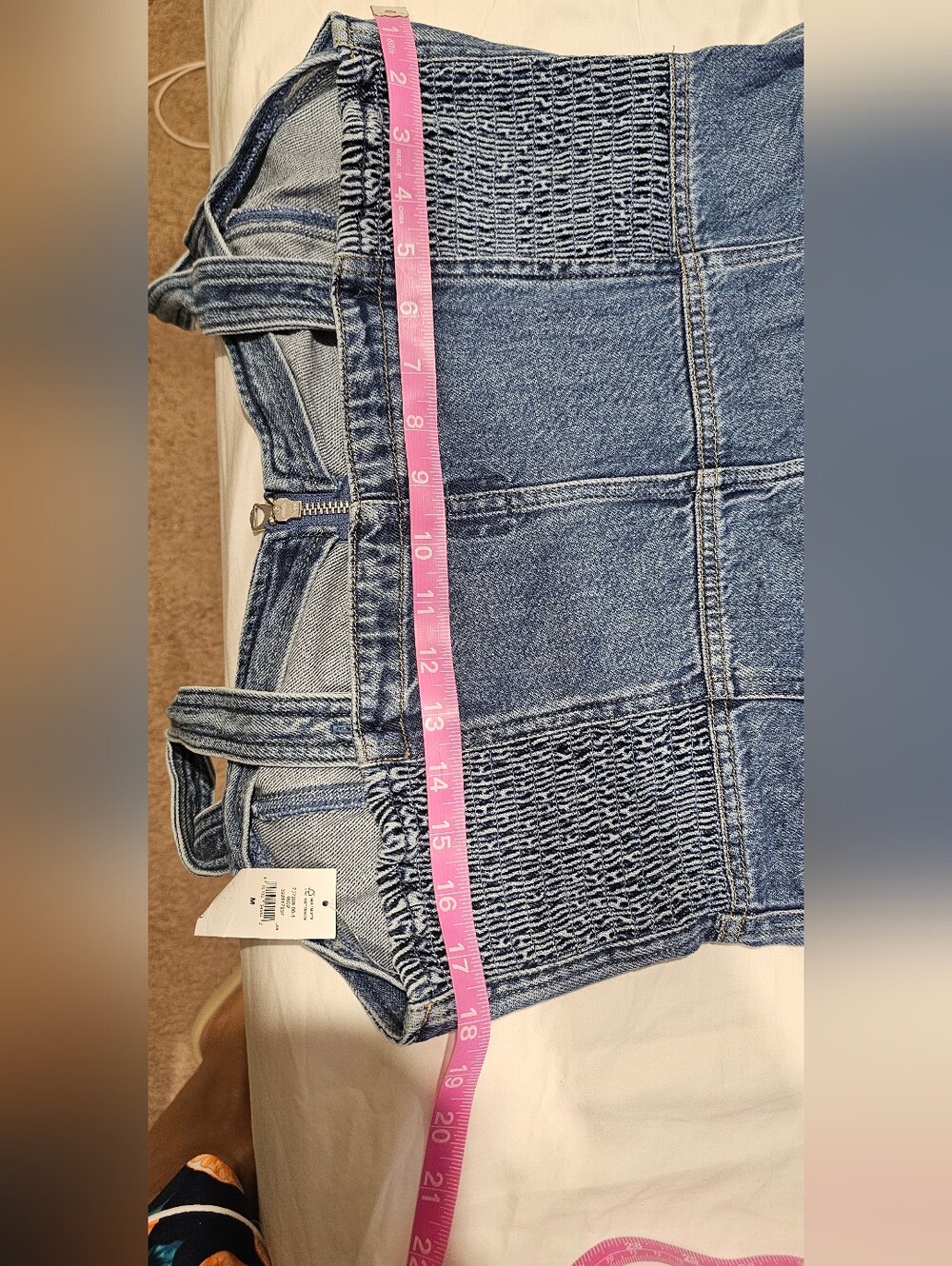 GAP Strapless Blue Denim Midi Dress - Picture 7 of 13